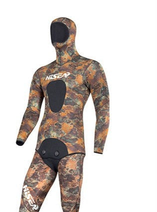 HISEA 3mm Camouflage Open Cell Freediving or Spearfishing Wetsuit